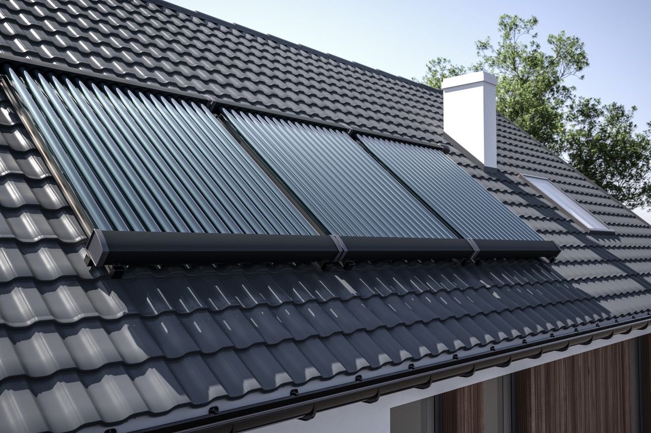 Solaranlage auf einem Hausdach