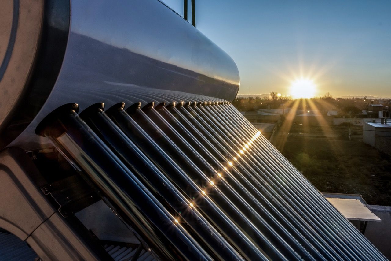 Solaranlage auf einem Hausdach
