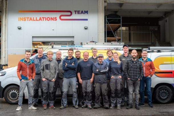 Installations-Team Mitarbeiterfoto